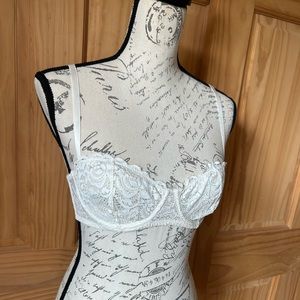 Lacy White Sheer Bra
